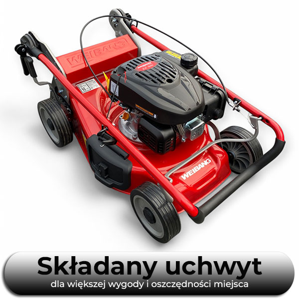 Składany uchwyt w kosiarce Weibang WB455HC 3IN1